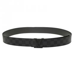 Louis Vuitton Black Leather Neogram Belt 100 CM Louis Vuitton