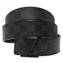 Shape patent leather belt Louis Vuitton Metallic size 100 cm in