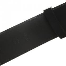 Pre Owned Louis Vuitton Damier Graphite Initials Belt Size 100 CM