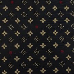 Pre Owned Louis Vuitton Navy Blue Fleur Silk Tie