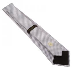 Pre Owned ربطة عنق لوي فيتون بيتي حرير دامييه بنفسجي