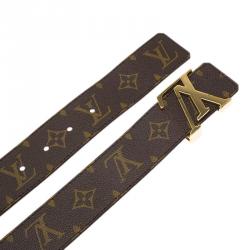 Pre Owned حزام لوي فيتون إينيشالز كانفاس مونوغرامي 85 سم