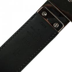 Pre Owned حزام لوي فيتون بوسطن بوجهين جلد منقوش دامييه 90 سم