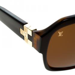 Pre Owned نظارة شمسية لوي فيتون Z0272W دامييه بني GM