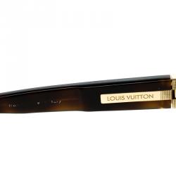 Pre Owned نظارة شمسية لوي فيتون Z0272W داميي ه بني GM