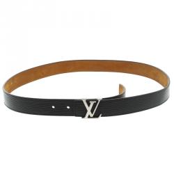 Initiales leather belt Louis Vuitton Black size 95 cm in Leather - 36438487