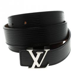 LOUIS VUITTON Ceinture Force Belt Epi Leather 95/38 Black M9694 Spain  63GA213