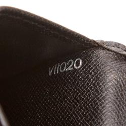 Louis Vuitton Black Taiga Leather Porte Valeurs Organiser