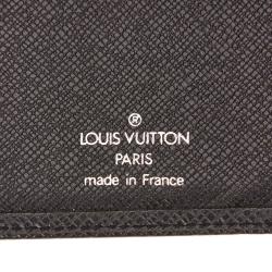 Louis Vuitton Black Taiga Leather Porte Valeurs Organiser