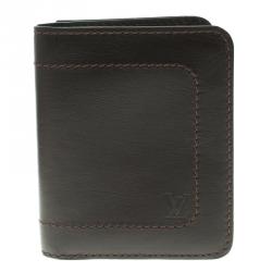 Leather card wallet Louis Vuitton Brown in Leather - 36376550