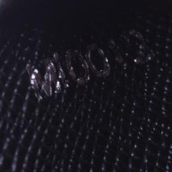 Pre Owned Louis Vuitton Black Taiga Bi Fold Wallet