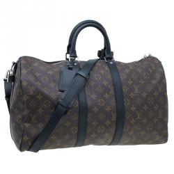 Pre Owned Louis Vuitton Monogram Canvas Macassar Keepall Bandouliere 45