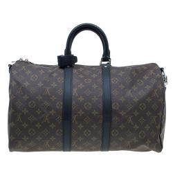 Pre Owned Louis Vuitton Monogram Canvas Macassar Keepall Bandouliere 45