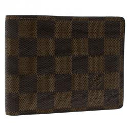 مملوكة مسبقًا Louis Vuitton Damier Ebene Canvas Slender Wallet 