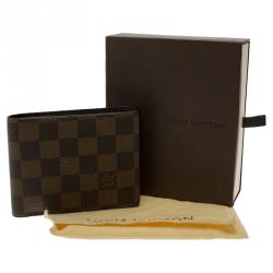 مملوكة مسبقًا Louis Vuitton Damier Ebene Canvas Slender Wallet 