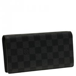 مملوكة مسبقًا Louis Vuitton  Damier Graphite Canvas Brazza Flap Wallet