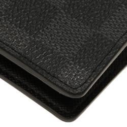 مملوكة مسبقًا Louis Vuitton  Damier Graphite Canvas Brazza Flap Wallet