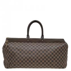 louis vuitton greenwich travel bag in damier canvas and natural