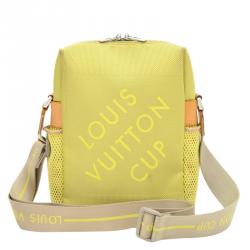 Louis Vuitton Ultra Rare LV Cup Lime Green Damier Geant Pochette