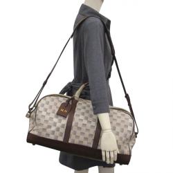 مملوكة مسبقًا حقيبة لوي فيتون ساك سبورت كانفاس لون دامييه