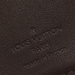 Pre Owned Louis Vuitton Granit Damier Infini Leather Brazza Wallet