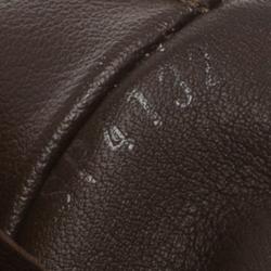 Pre Owned Louis Vuitton Granit Damier Infini Leather Brazza Wallet