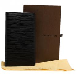 Louis Vuitton Black Epi Leather Credit Card and Currency Wallet
