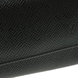 Louis Vuitton Black Taiga Leather 6 key Holder