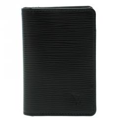 مملوكة مسبقًا Louis Vuitton Black Epi Leather Card Holder