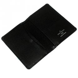 مملوكة مسبقًا Louis Vuitton Black Epi Leather Card Holder