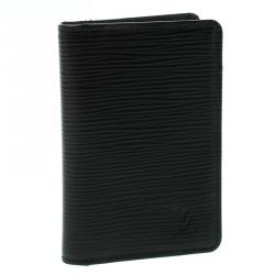 مملوكة مسبقًا Louis Vuitton Black Epi Leather Card Holder