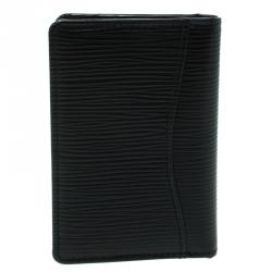 مملوكة مسبقًا Louis Vuitton Black Epi Leather Card Holder