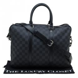 Pre Owned Louis Vuitton Damier Graphite Canvas Porte Documents Voyage PM Bag