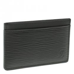Louis Vuitton Black Epi Leather Card Holder