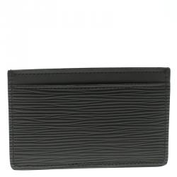 Louis Vuitton Black Epi Leather Card Holder