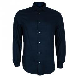 Louis Vuitton Blue Striped Monogram Jacquard Button Front Shirt XL Louis  Vuitton | The Luxury Closet