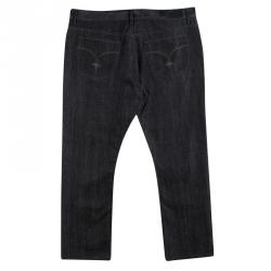 مملوكة مسبقًا بنطلون جينز لوي فيتون دينيم رصاصي داكن قصة بوت 3XL