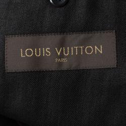 Louis Vuitton Black Linen Two Button Blazer L