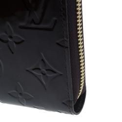 Pre Owned Louis Vuitton Amarante Monogram Vernis Leather Zippy Wallet