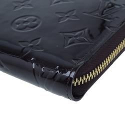Pre Owned Louis Vuitton Amarante Monogram Vernis Leather Zippy Wallet