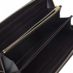 Pre Owned Louis Vuitton Amarante Monogram Vernis Leather Zippy Wallet
