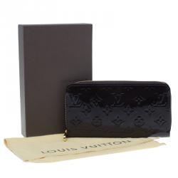 Pre Owned Louis Vuitton Amarante Monogram Vernis Leather Zippy Wallet