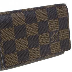 Pre Owned محفظة لوي فيتون كانفاس دامييه أيبين للبطاقات