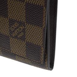 Pre Owned محفظة لوي فيتون كانفاس دامييه أيبين للبطاقات