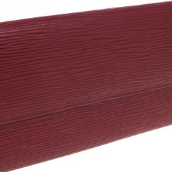 مملوكة مسبقًا محفظة محفظة كونتيننتال لوي فيتون سارة جلد إيبي حمراء