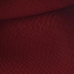 مملوكة مسبقًا محفظة محفظة كونتيننتال لوي فيتون سارة جلد إيبي حمراء