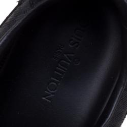مملوكة مسبقًا Louis Vuitton Black Petit Damier Canvas and Suede Vibes Sneakers Size 41.5