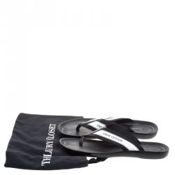 Pre Owned صندل إصبع لوي فيتون كانفاس مونوكرومي مقاس 42.5