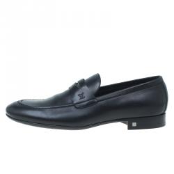 مملوكة مسبقًا Louis Vuitton Black Leather Griffith Loafers Size 41.5
