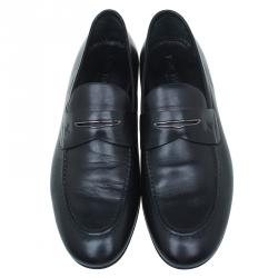مملوكة مسبقًا Louis Vuitton Black Leather Griffith Loafers Size 41.5